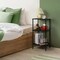 3 Tier End Table, Telephone Table, Narrow Side Table with Storage for Sofa Couch